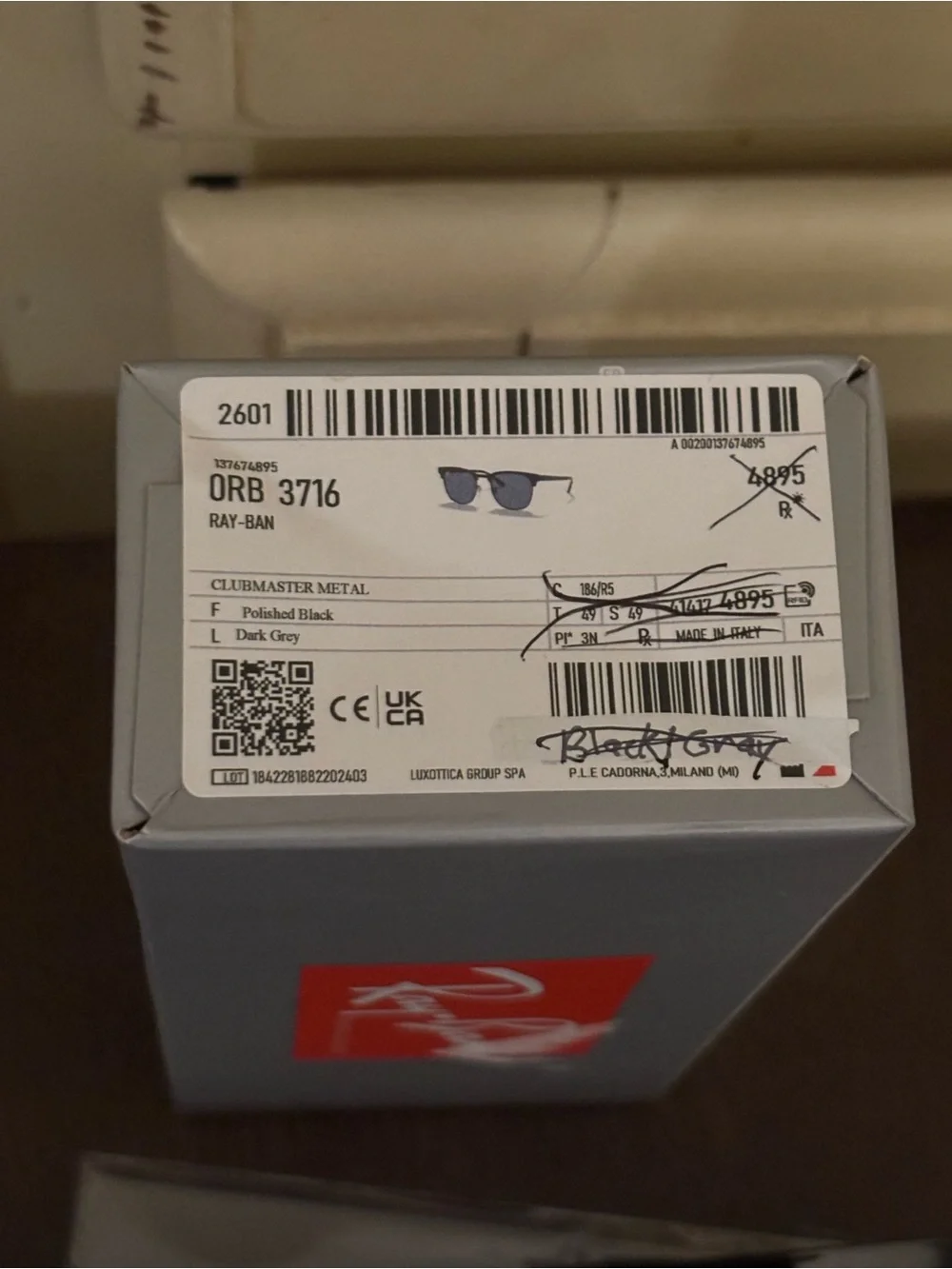 BNIB Ray-Ban RB3716 club Masters - unisex